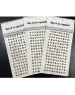 Samvardhan Pack Of 3 Coloured Acrylic Pearls Stickers 3D Half Round Self Adhesive For Diy Art And Craft Material, Scrapbooking, Card Making, Decoratio