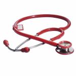 RCSP Multi Life Dual Head Stethoscope For Doctors And Medical Student (Red)
