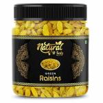natural n Tasty Seedless Green Raisins Value Pack Kishmish Nutritious Rich in Iron and Vitamin B Dry Fruit (Pack of 450 gram)