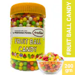 Freshana Fruit Ball Candy 200G Yummy Fruit Balls Candy (Multi Color & Mix Fruit) Sour Candy