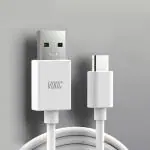 Mifkrt White Usb Type C Cable 1.1 M 30W Type C Vooc Flash Charging Cable For Realme Oneplus Oppo Reno, 2, 2Z, 2F, Reno 10X