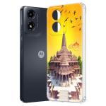 Fashionury Soft Silicone Designer Printed Full Protection Printed Back Case Cover for Motorola G04s -D2093