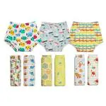 SuperBottoms Padded Waterproof Pull Up Underwear/Potty Training Pants for Babies/Kids (Pack of 9) 0-5 kg