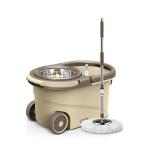 TSNCREATION Multicolor Plastic Mop And Bucket Set With 2 Reusable Pads