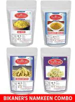 Yuvraj Dal Mooth | Gathiya | Bhujiya | Ratlami sev Hand made namkeen pack of 4 (350 Gm X 4 )