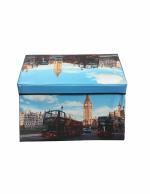 Eco Shopee SHOPPING SIMPLIFIED Statue of Liberty Portable and Foldable Laundry Box Folding/Sitting Stool (30X30X30 cm)