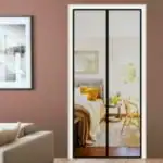 DailyDwell Magic Mesh Magnetic Mosquito Screen Door Net Curtain with Magnets Polyester Mesh Curtain Back Door Mesh with Full Frame Hook & Loop Auto-Closing Fly Mesh Insect Mosquito Nets (pack of 1)