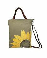 Mona B Multicolor Canvas Tote Bag
