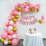 SpecialYou.in Pastel theme birthday decoration item for girls with pastel balloons- 65 Items