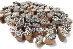 Reniq Blockwala Wooden Block Printing Stamps Printing Blocks (Pack Of 10)