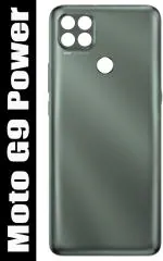 FRIENDZZWORLD Metallic Sage Plastic Back Panel For Motorola Moto G9 Power