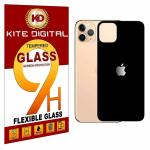 Kite Digital iPhone 11 Back Black 5D/6D/11D Premium Tempered Glass Screen Protector Slim 9H Hard 2.5D (Pack of 3)