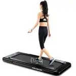 Sparnod Fitness STH-3030 Series (4 HP Peak) 2 in 1 Foldable Treadmill for Home Cum Under Desk Walking Pad - Slim Enough to be stored Under Bed