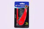 Kangaro Desk Essentials LE-35/Y All Metal Stapler| Sturdy and Durable | Suitable for 30 Sheets | Perfect for Home, School & Office | Pack of 1 | Colour - Red