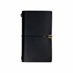 Giftana Organizer Leather Diaries for Men and Women, Organizer Diary for Office, Refillable Travel Journal Notebook Diary, Kraft Paper Diary, Corporate Gift for Employees (Black, Pack of 1)