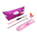 Parteet Multicolor Unicorn Stationary Set Combo ,Pack of 30