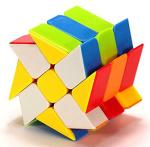 Kiditos Multicolor MoYu Meilong Cubing Classroom Windmill Cube Stickerless Speed Cube 3x3 Size Magic Cube Puzzle