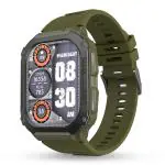Pebble Bravo 1.99 inch Infinite HD Display 600Nits, BT Calling, 520 mAh Battery, Rugged Built, Health Suite, Multi Sports Mode, Multiple Watch Faces, AI Voice Assitance, Sleep Monitor, Alarm & Notification smartwatch-Forest Green