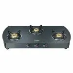 Prestige Premia Schott Glass Top Gas Stove (3 Burners) - GTS 03L (D) (Black)