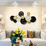 Eternal Interiors Hanging Metal Art For Living room Multi Colour For Home Decor