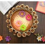 DSH CRAFTING YOUR CURIOSITY URIL BOWL Urli Bowl for Floating Candles and Flower for Diwali Home Decoration Table Decor. (Urli -R9)