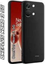 XOVO Back Cover for OnePlus Nord 3 5G (Black, Dual Protection, Silicon, Pack of 1)