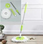 Ronnie Quick Spin Mop,Easy Wheels & Big Bucket with 2 Microfiber Refills, pocha for Floor Cleaning