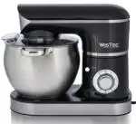 WisTec 1500W, 8.5L Stand Mixer with SS Bowl, 100% Copper Motor, Black