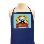 Indigifts Dad is Cooking Quote Printed Kitchen Blue Apron (26 x 30 inch)