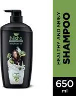 Nisha Avocado and Brahmi Oil Hair Shampoo for Women & Men for Silky, Shiny and Healthy Hair, Cleanse Oily Scalp, All Hair Types, 650 ml