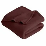HOME STYLISH Plain Polar Fleece Heavy Weight Double Bed Blanket Warm Soft & Comfortable for Winter/AC Room/Hotel/Donation/Travelling 90X90 Inc Cofee