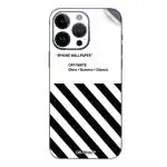 GADGETSWRAP Printed Vinyl Skin Sticker for iPhone 15 Pro Max - Off White Wallpaper