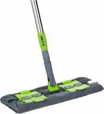 unlock Multi-purpose Microfiber Flat Mop with essy cleaner Dry & Wet Cleaning, 360 degree Rotating head and Telescopic handle, suitable for Floor, Glass, Ceiling and Walls this mop is best for use in office home,and working place