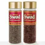 Panjon Swad Banarasi Paan & Roasted Alsi Flax Seed Mukhwas (100% Digestive Mouth Fresheners) 2 Bottles, 210g