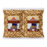 Ghotaram Daily Tea Snack Ajwain Jeera Black Paper Kaju Mathri Matthi Biscuit Cookie Spicy Namkeen - Pure and Healthy Preservatives Free Evening Tea Time Snacks - Crispy Ready to Eat-150g*2Pack