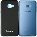 Imbi Black Silicone Back Cover For Samsung Galaxy C7 Sm-C7000, Samsung Galaxy C7 Pro