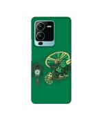 Casotec Clock Bird Design 3D Printed Hard Back Case Cover for Vivo V25 Pro 5G