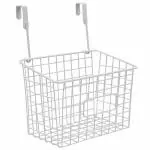 Livzing Compact Over The Cabinet Organizer Door Hanging Rack Shelf (White)