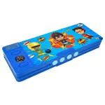 Parteet Blue Dual Side Cartoon Printed Pencil Box