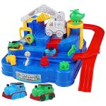 Ktrs Enterprise Kids Gift Train Track Toy Montessori Race Car Set Mechanical Adventure Educational Toddler Race Tracks Car For Boys And Girl