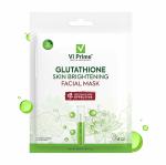 Vi Prime Health And Beauty Skin Whitening Sheet Mask, Facial Mask for Oily Skin | Face Mask Face Mask for Dry Skin Face Mask for Glowing Skin Face Mask for Skin Whitening 30 g (Glutathione Skin Whitening Sheet Mask)