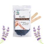 Doberyl GutarGoo Painless Brazilian Hair Removal Hard Film Hot Wax Beans for Stripless Body Waxing at Home with free spatula (Relaxing Lavender, 500g)