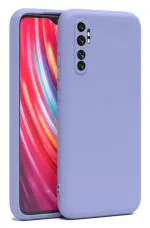 U&E Purple Silicone Back Cover For Redmi Note 10 Lite