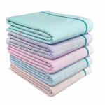 Mk weaves Cotton Towel Gamcha (300 GSM /31x66 Inches) for Men & Women Skin Friendly Pack of 5