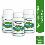 VALKYRINE Spirulina - 180 Tablets(Pack of 3)