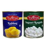 Yuvraj sweets Rajbhog & Angoori Rasgulla combo pack (1 kg x 2 ) pack