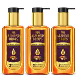 Bajaj Almond Drops hair oil, with Almond and Argan oil 100ml Pack Of 3
