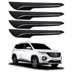 Oshotto (BP-04) Car Black Rubber Bumper Protector/Corner Moulding Compatible with MG Hector Plus -(Set of 4 pcs)