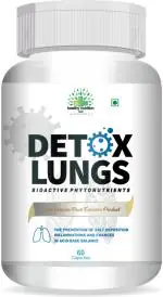 Healthy Nutrition -Just for the Health of it Detox Lungs Vegan for Supports Lung Functions and Boosts Respiratory Health-60 capsules