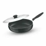 Apex Fry Pan (11) 220mm, 2 Free Spatula, Aluminum Non Stick, 22 cm Stainless Steel Lid